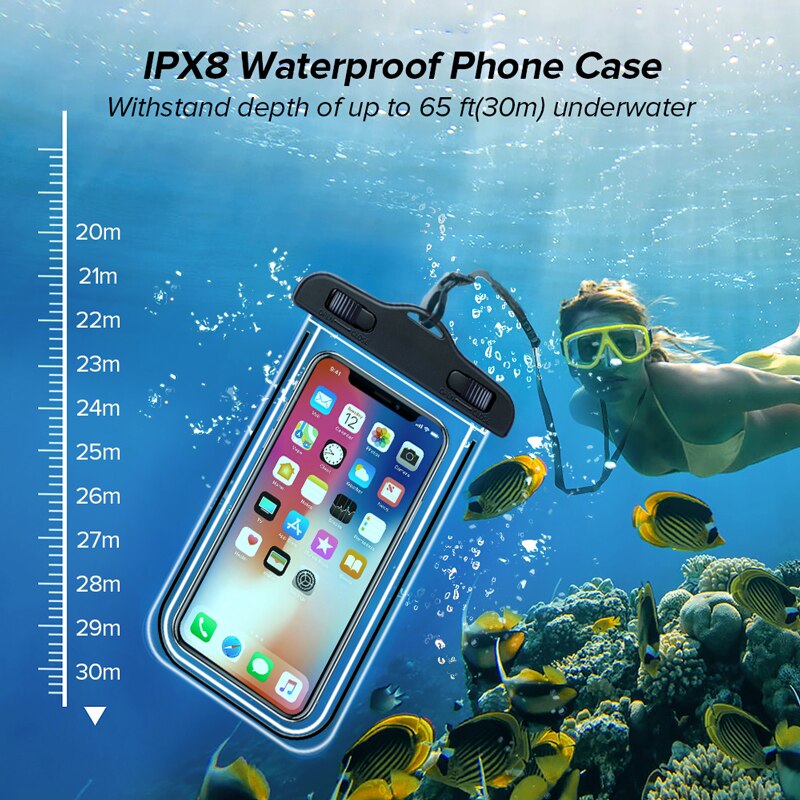 Universal Waterproof Case Mobile Phone Cover Coque Water Proof Pouch Bag For iPhone 12 11 Pro Max 8 Plus Samsung Xiaomi