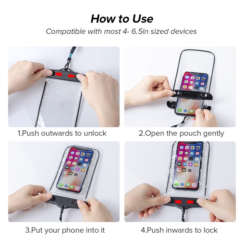 Universal Waterproof Case Mobile Phone Cover Coque Water Proof Pouch Bag For iPhone 12 11 Pro Max 8 Plus Samsung Xiaomi