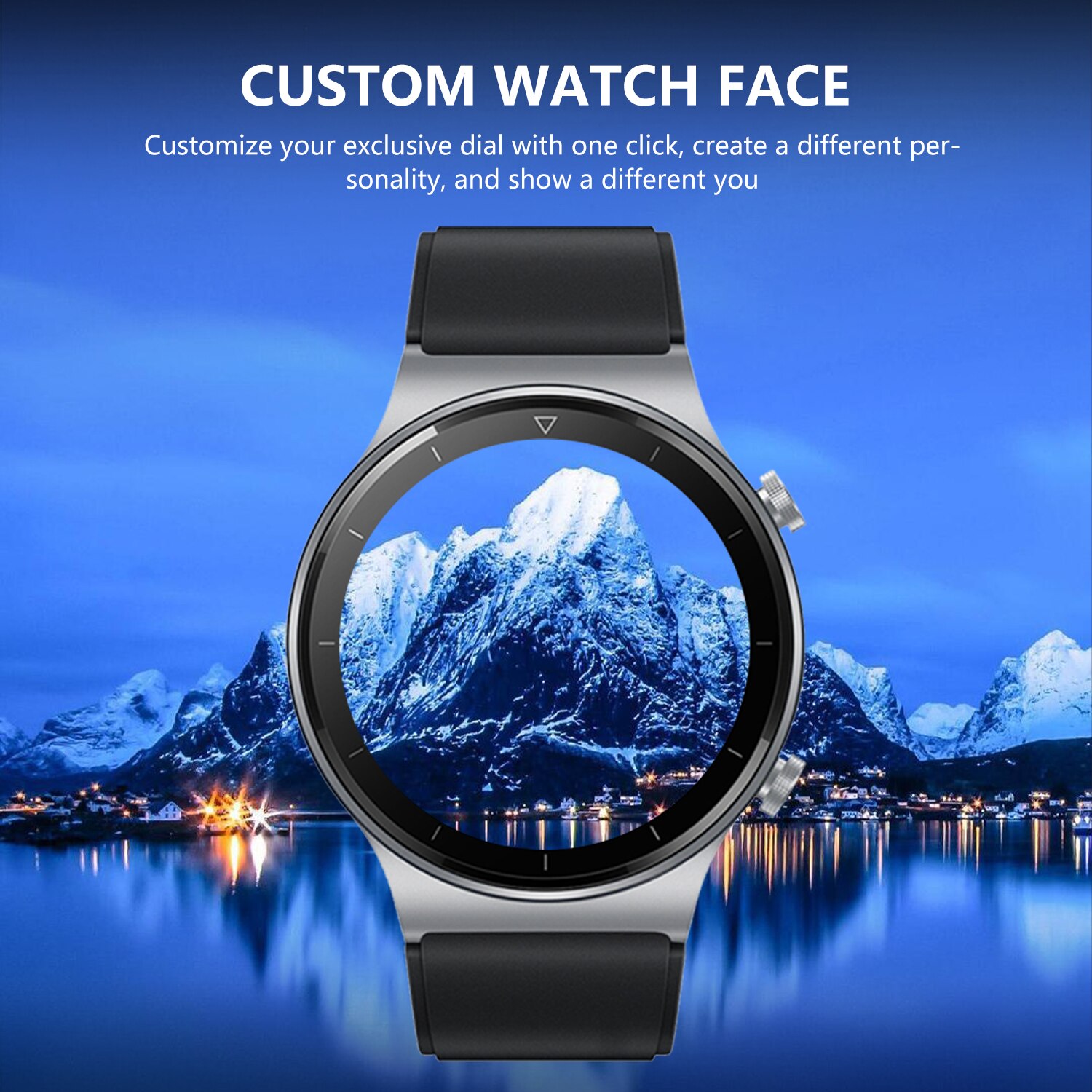 2021 New Fashion Full Touch Sport Smart Watch women for HUAWEI Watch GT2 Pro Apple Xiaomi SAMSUNG Android and IOS Mobile Phones