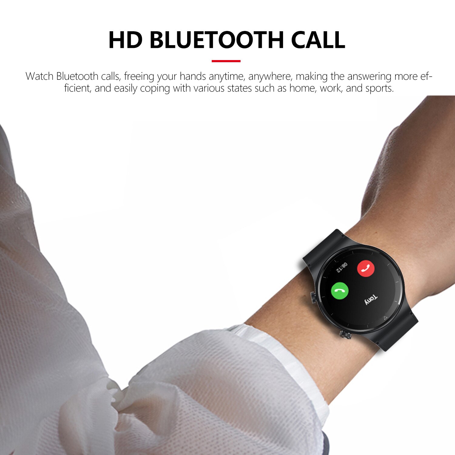 2021 New Fashion Full Touch Sport Smart Watch women for HUAWEI Watch GT2 Pro Apple Xiaomi SAMSUNG Android and IOS Mobile Phones