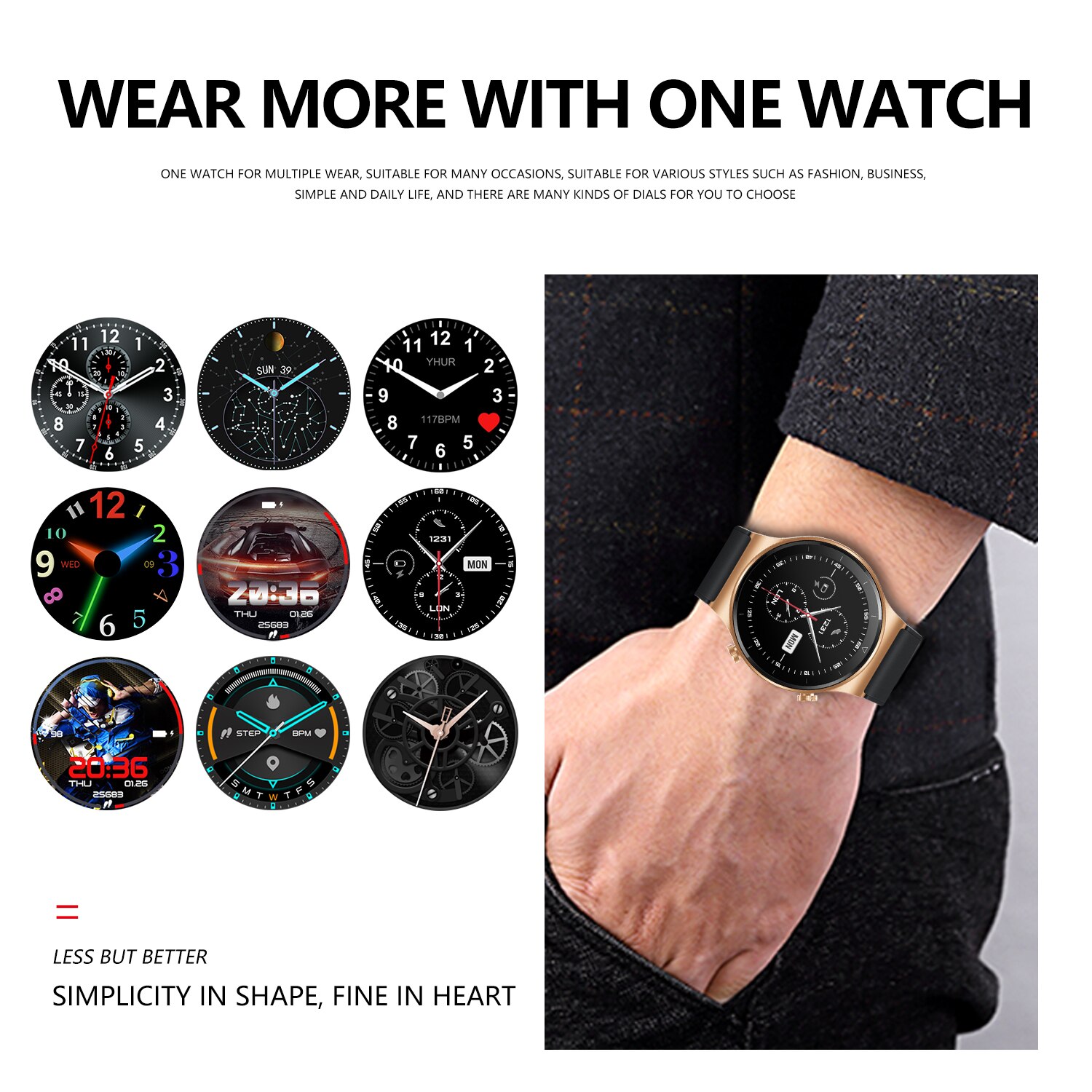 2021 New Fashion Full Touch Sport Smart Watch women for HUAWEI Watch GT2 Pro Apple Xiaomi SAMSUNG Android and IOS Mobile Phones