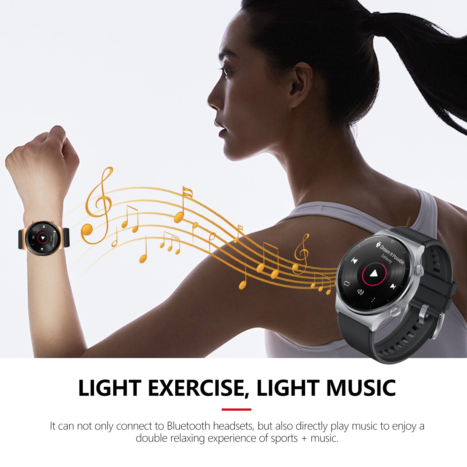 2021 New Fashion Full Touch Sport Smart Watch women for HUAWEI Watch GT2 Pro Apple Xiaomi SAMSUNG Android and IOS Mobile Phones