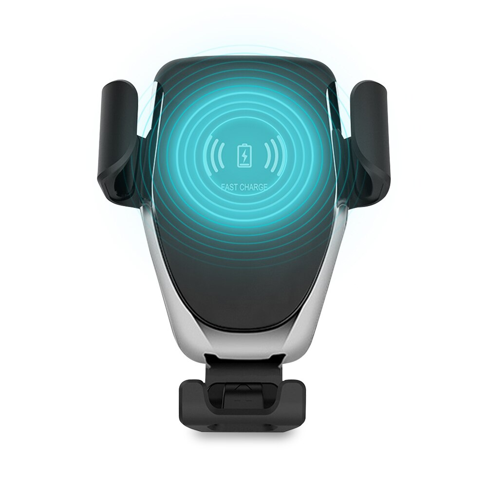 360 Degree Rotatable Mobile Phone Chargers For iPhone Samsung Car Air Outlet Holder USB Real Fast Qi Wireless Charger