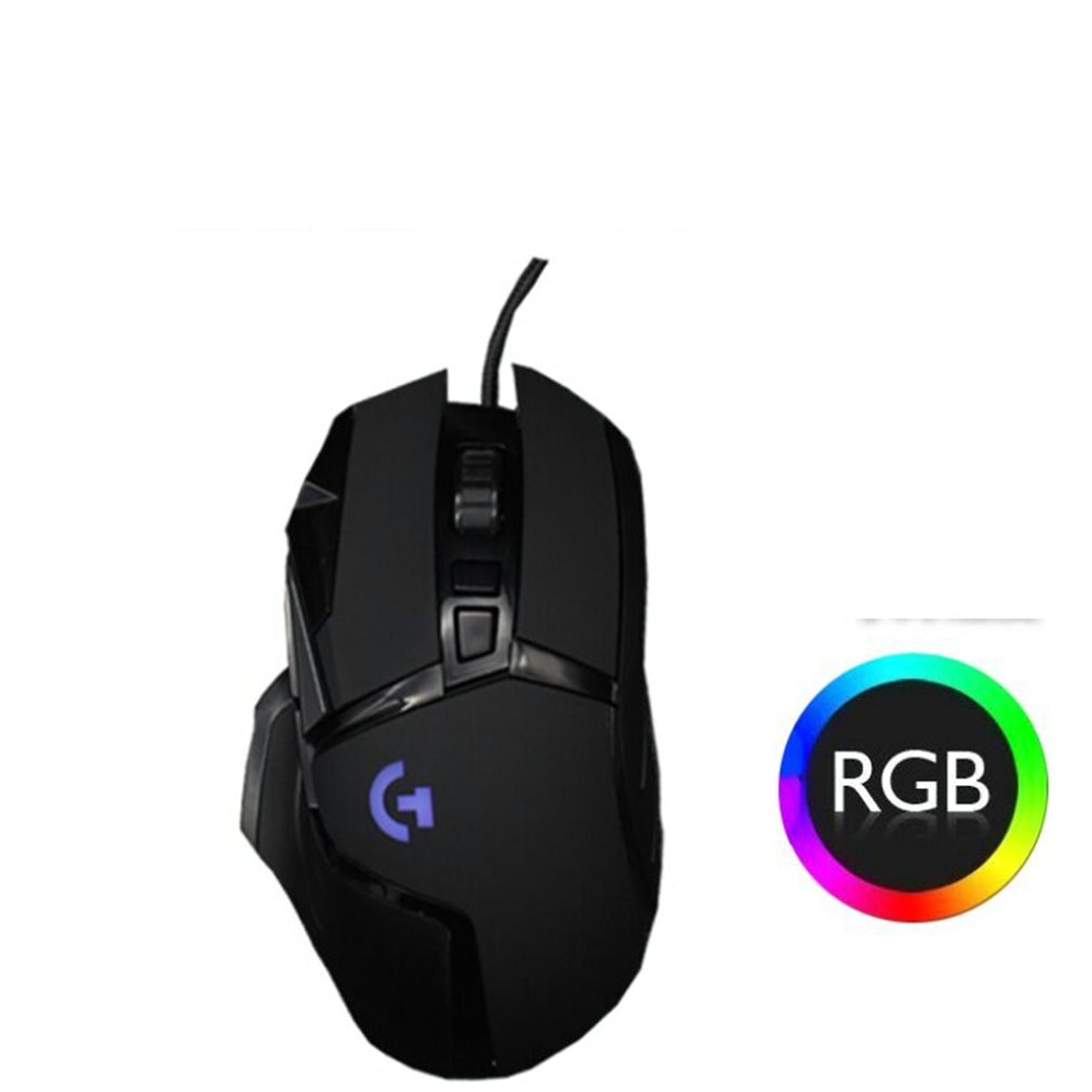 Ergonomic Design G502 Wired Gaming Mechanical Mouse RGB Gaming Anti-sweat LED Backlit Practical Wired Mouse