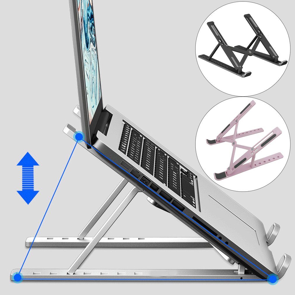 Adjustable Laptop Stand plastic  For Macbook Computer PC iPad Tablet Table Support Notebook Stand Cooling Pad Plastic models
