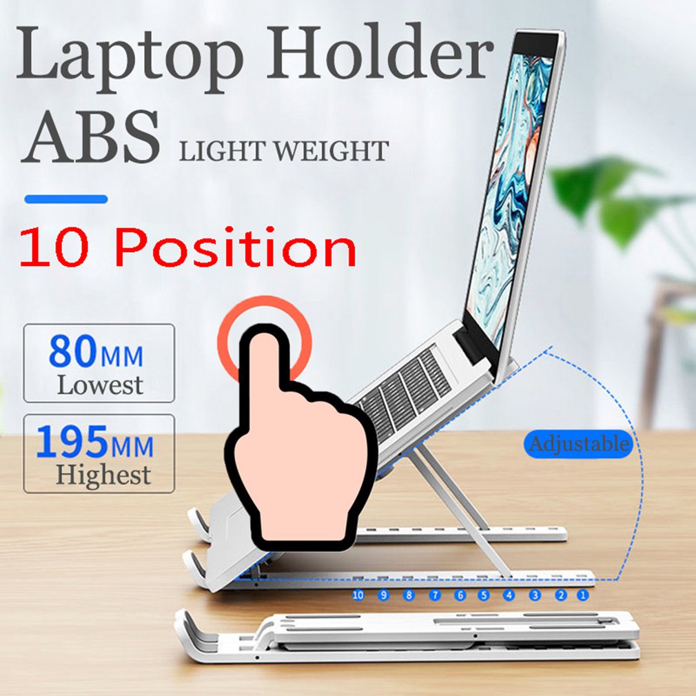 Adjustable Laptop Stand plastic  For Macbook Computer PC iPad Tablet Table Support Notebook Stand Cooling Pad Plastic models