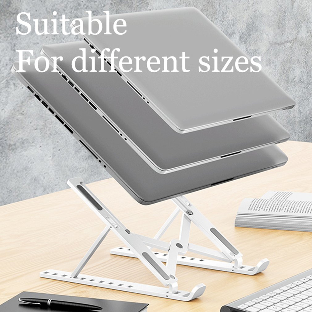 Adjustable Laptop Stand plastic  For Macbook Computer PC iPad Tablet Table Support Notebook Stand Cooling Pad Plastic models