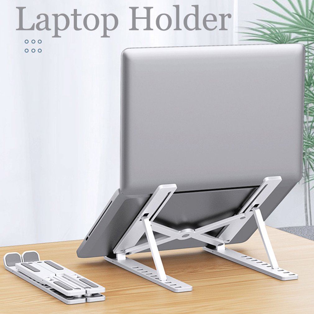 Adjustable Laptop Stand plastic  For Macbook Computer PC iPad Tablet Table Support Notebook Stand Cooling Pad Plastic models
