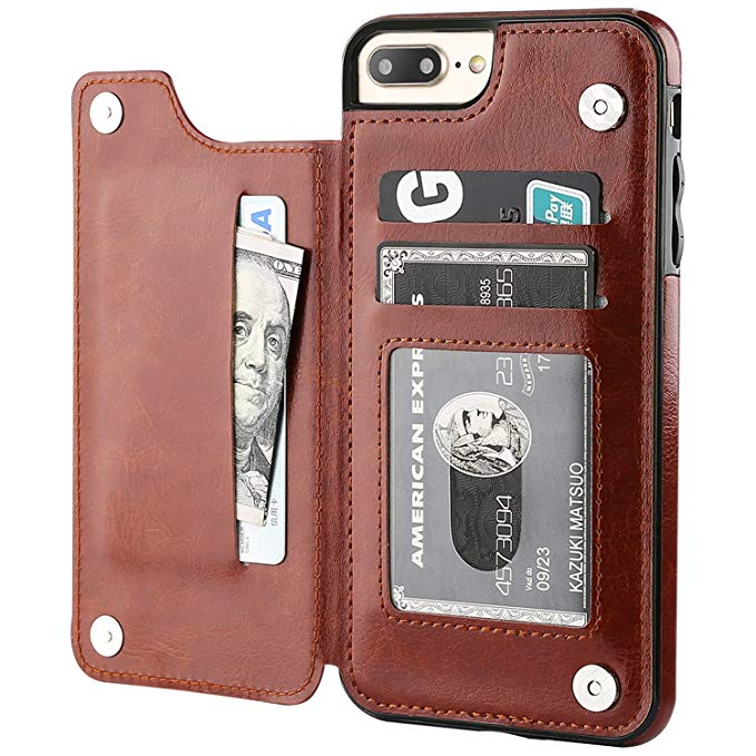 Business Wallet Cases For iPhone 13 Mini 11 12 Pro XS Max XR X Cover Retro Flip Leather Phone Case For iPhone 6S 6 7 8 Plus SE2