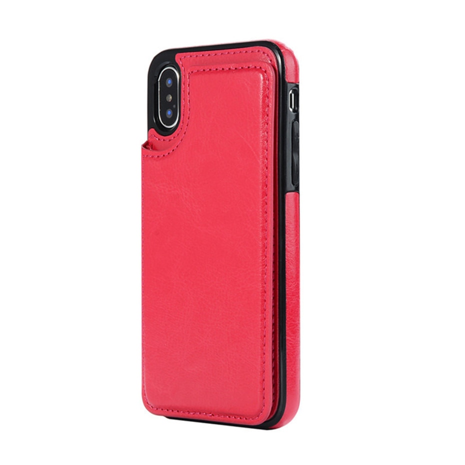 Business Wallet Cases For iPhone 13 Mini 11 12 Pro XS Max XR X Cover Retro Flip Leather Phone Case For iPhone 6S 6 7 8 Plus SE2