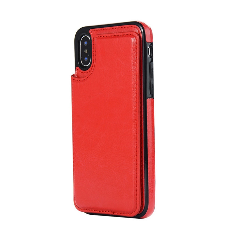 Business Wallet Cases For iPhone 13 Mini 11 12 Pro XS Max XR X Cover Retro Flip Leather Phone Case For iPhone 6S 6 7 8 Plus SE2